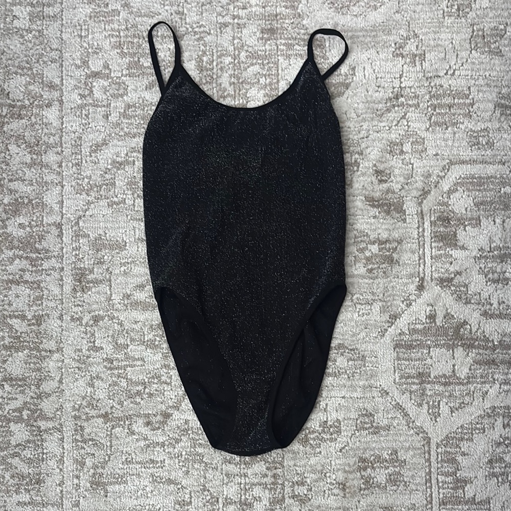 Sparkly Black Women’s Body Suit